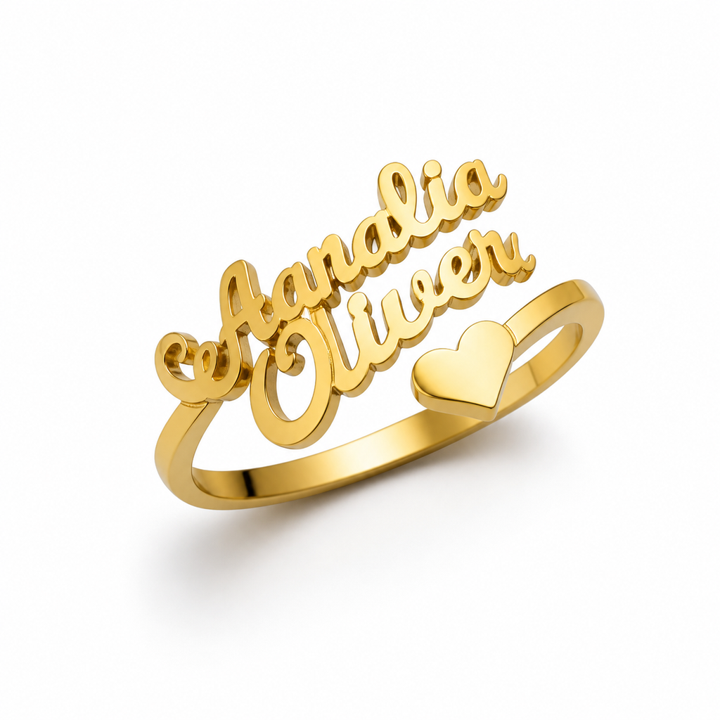 Personalized Couple Name Ring