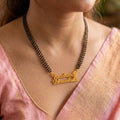Personalized Couple Name Mangalsutra with Romantic Couple Charm
