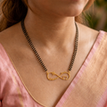 Personalized Infinity Heart Mangalsutra