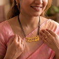 Personalized Couple Silhouette Mangalsutra