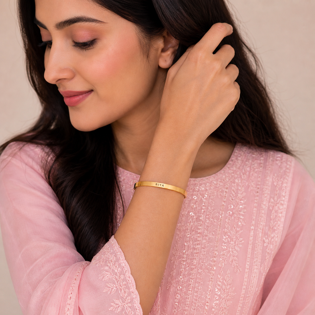 Personalized Engraved Name Kada
