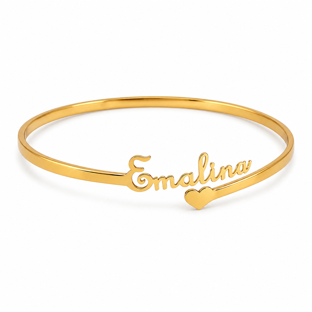 Personalized Name Heart Kada