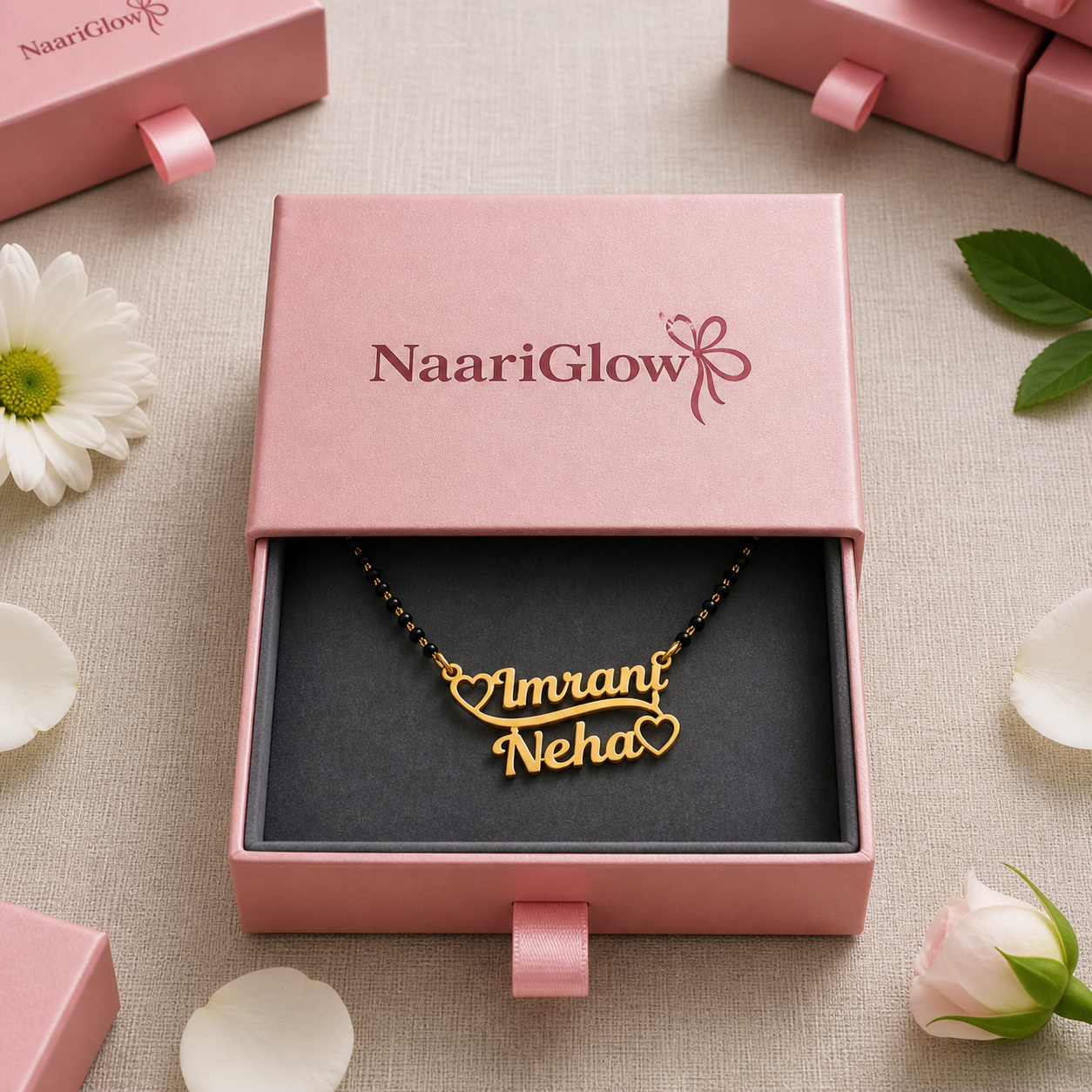 Personalized Double Name Mangalsutra Necklace