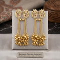 Peacock Bloom Kashmiri Ghungroo Dangler Earrings
