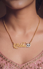 Personalized Panda Name Necklace