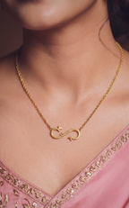 Personalized Infinity Arrow Name Necklace