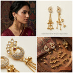 Royal Peacock Kashmiri Ghungroo Dangler Earrings