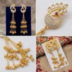 Royal Peacock Kashmiri Ghungroo Dangler Earrings