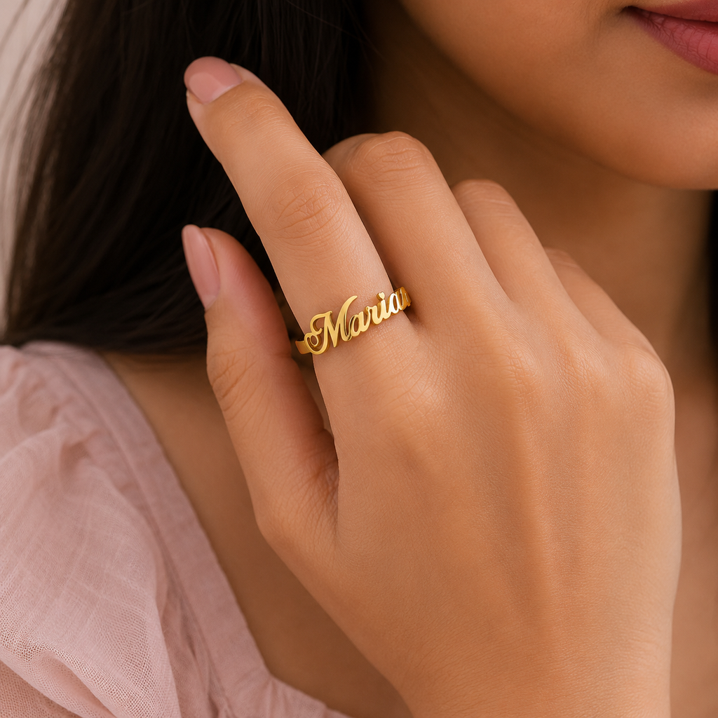 Personalized Name Open Ring