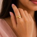 Personalized Heart Name Ring