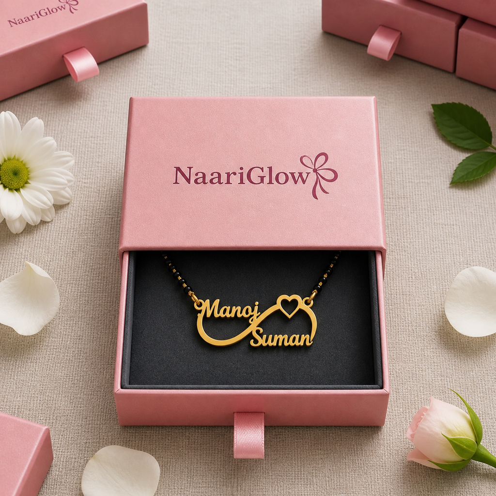 Personalized Infinity Heart Couple Mangalsutra