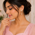 Crystal Butterfly Tassel Earrings