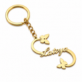 Personalized Butterfly Name Keychain