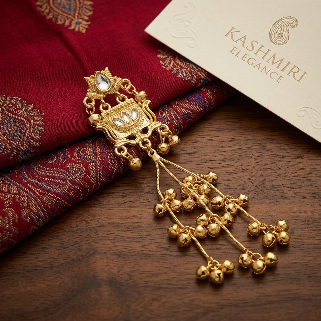 Noor Mahal Kashmiri Ghungroo Dangler Earrings