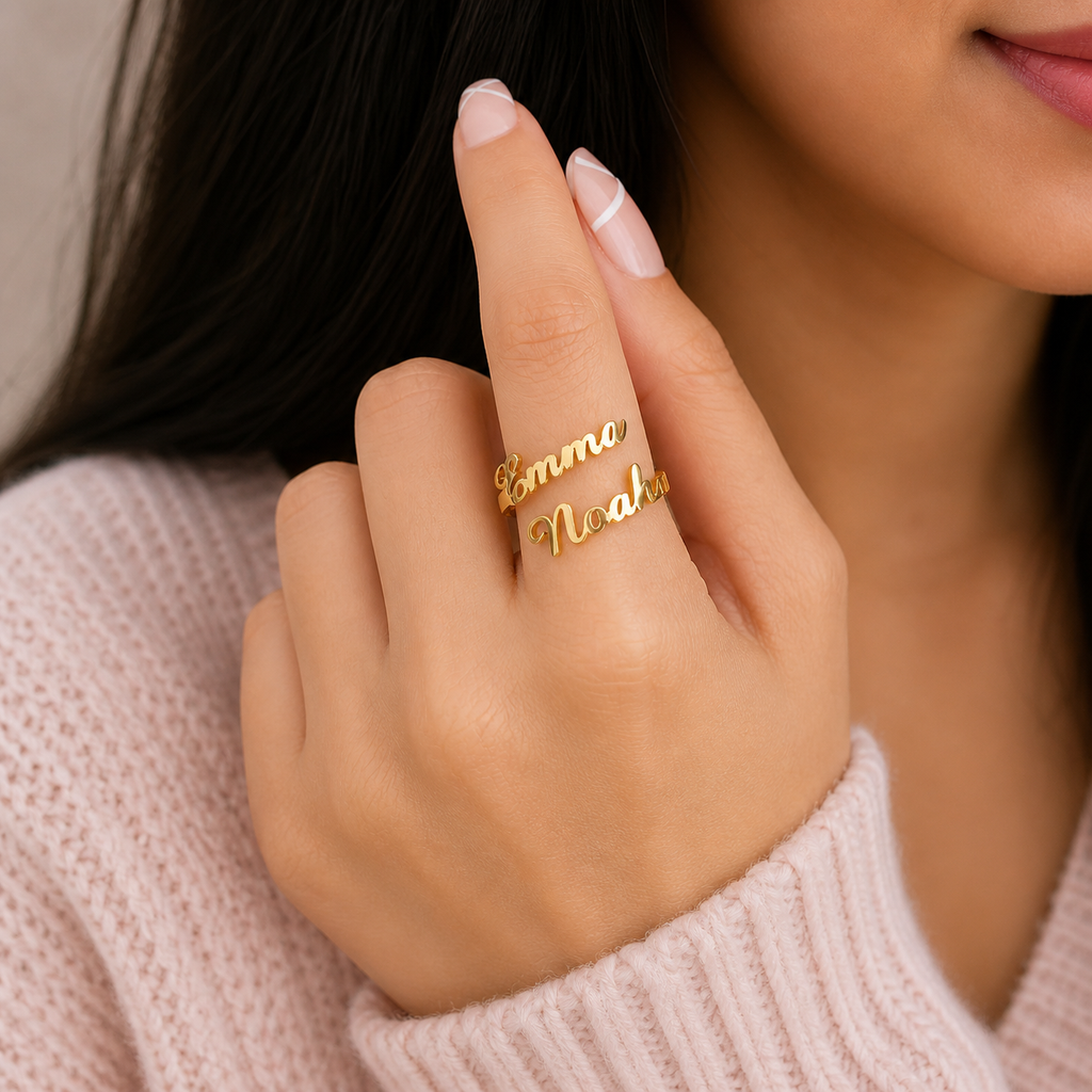 Personalized Couple Name Ring