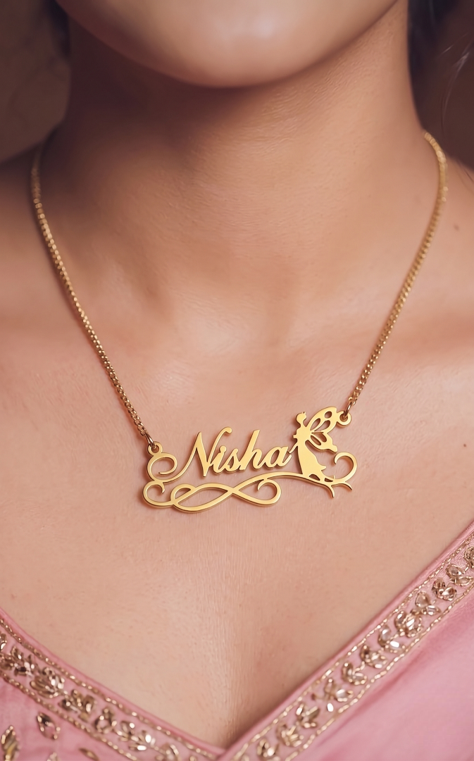 Personalized Fairy Name Necklace