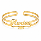 Personalized Double Band Name Kada