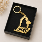 Personalized Couple Love Keychain