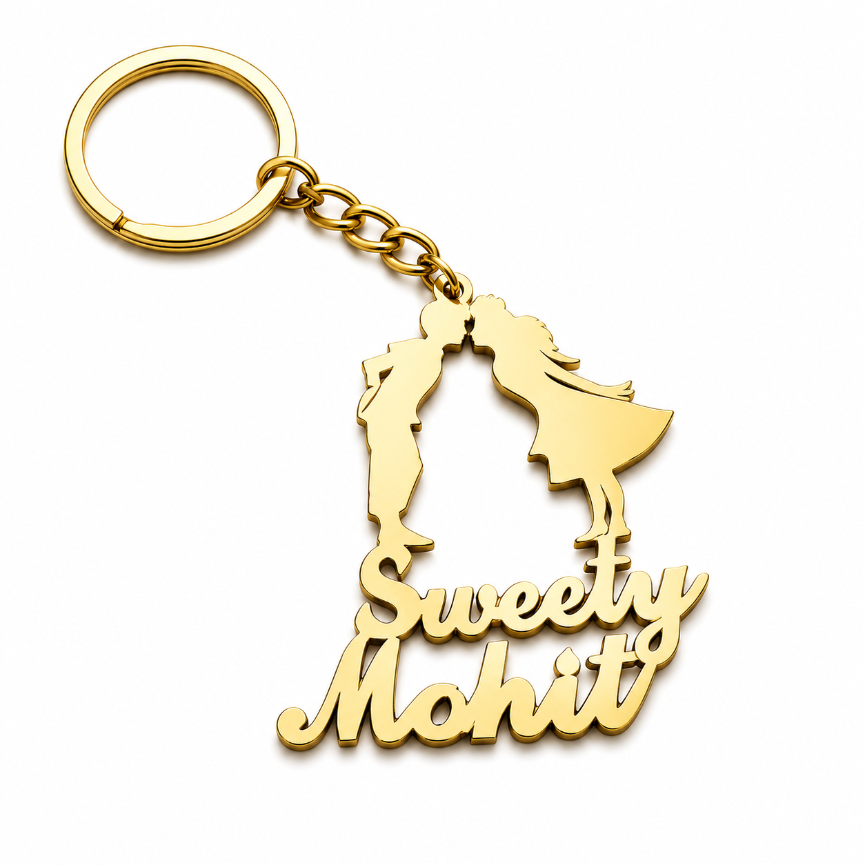 Personalized Couple Love Keychain