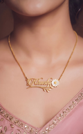 Personalized Floral Name Necklace