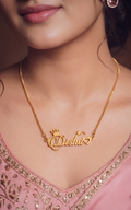 Personalized Crown & Heart Name Necklace