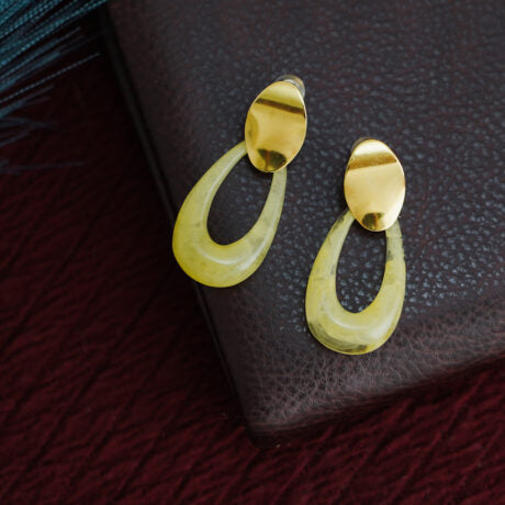 Luxury Marble Resin Drop Earrings for Women